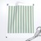 Sage Stripe Ticking Pin Traditional Classic Cream Green Country Rustic Farmhouse Custom Printed Fabric by Spoonflower Various Fabrics by the Yard or Fat Quarter